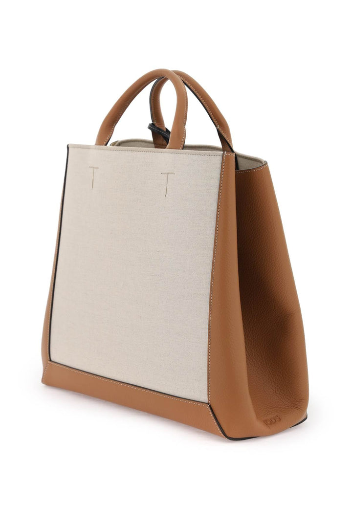 Bags - Tod's Canvas & Leather Tote Bag - 241727ABS000005 - 8O14 - os - Ask Me Wear