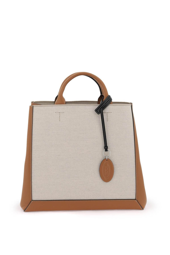 Bags - Tod's Canvas & Leather Tote Bag - 241727ABS000005 - 8O14 - os - Ask Me Wear