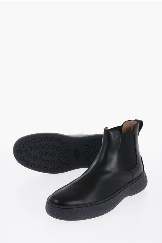 Shoes - Tod's Leather Chelsea Boots - 1420000638956 - Ask Me Wear