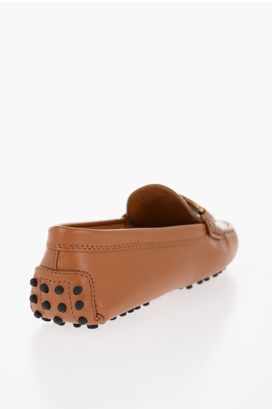 Shoes - Tod's Leather Loafers with Logoed Buckle - 016821110504YQ. IT0196417 - Ask Me Wear