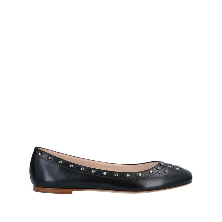 Shoes - Tod's Metal Studded Leather Ballerinas - 13641651604 - Ask Me Wear