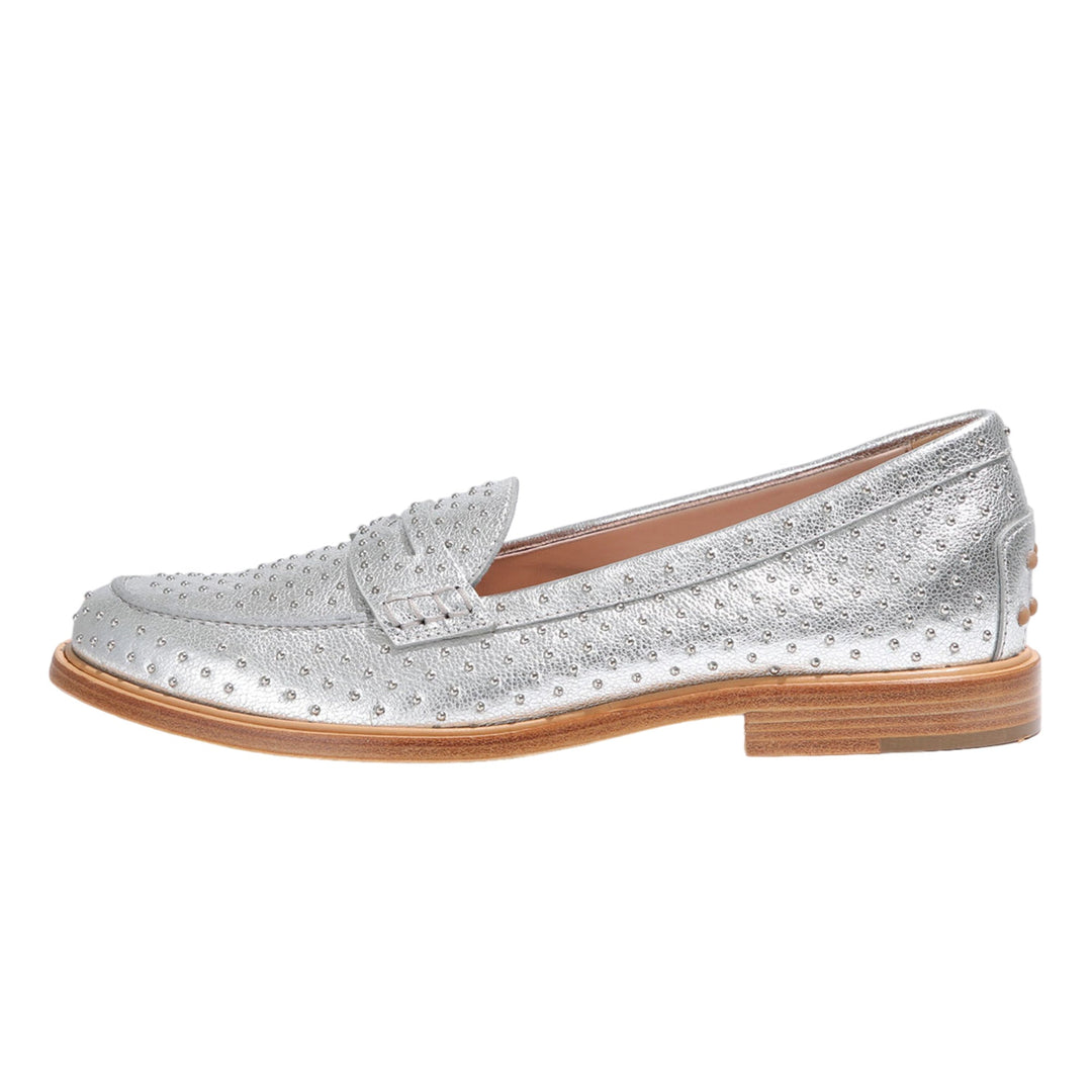 Shoes - Tod's Studded Leather Loafers - 13552210404 - Ask Me Wear