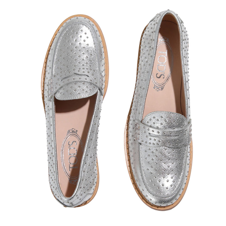 Shoes - Tod's Studded Leather Loafers - 13552210404 - Ask Me Wear