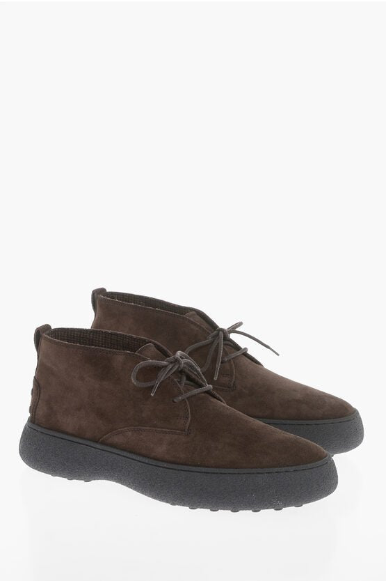 Shoes - Tod's Suede Desert Boots with Wool Liner - 2000027165124 - Ask Me Wear