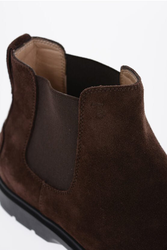 Shoes - Tod's Suede Leather Chelsea Boots - 900270851349 - Ask Me Wear