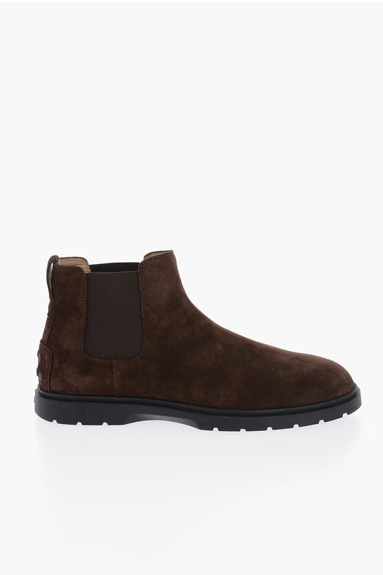 Shoes - Tod's Suede Leather Chelsea Boots - 900270851349 - Ask Me Wear