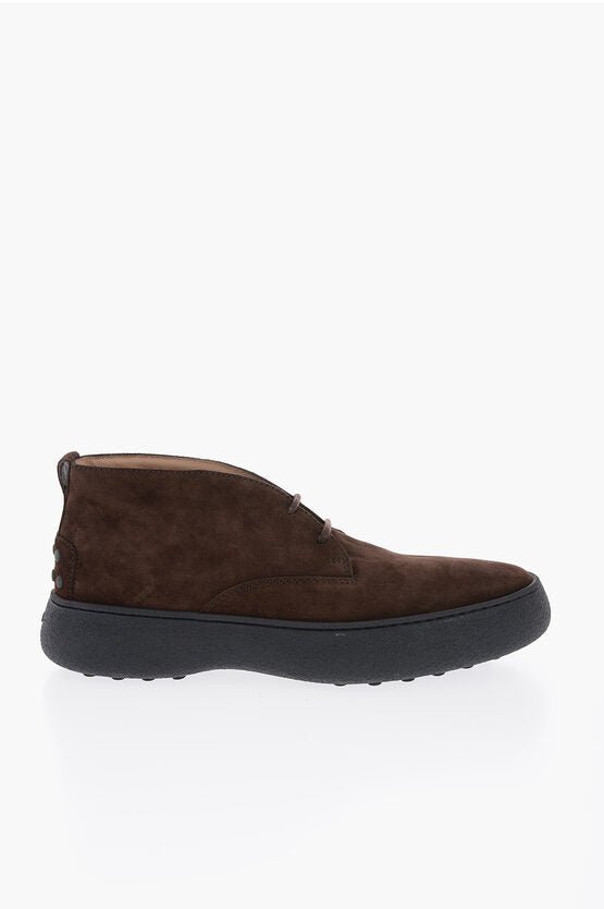 Shoes - Tod's Suede Leather Desert Boots - 000885424431 - Ask Me Wear