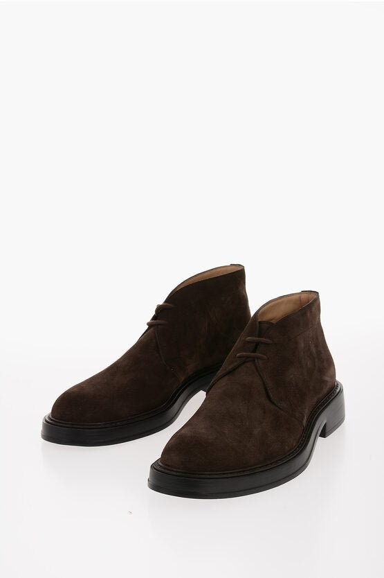 Shoes - Tod's Suede Leather Desert Boots - 017055360728Y2 IT0258735 - Ask Me Wear