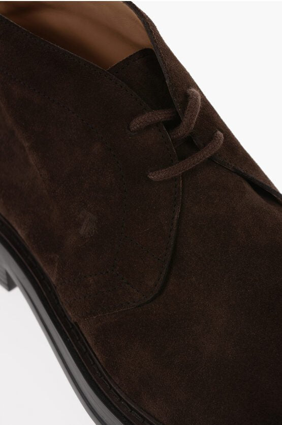 Shoes - Tod's Suede Leather Desert Boots - 017055360728Y2 IT0258735 - Ask Me Wear