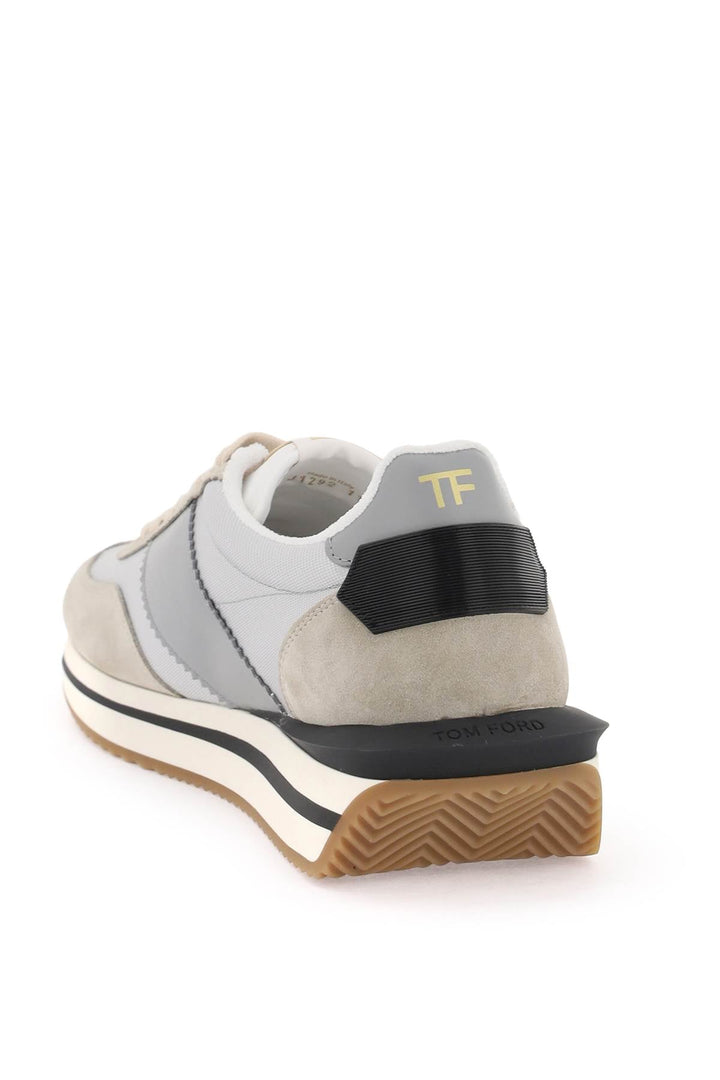 Shoes - Tom Ford James Sneakers In Lycra And Suede Leather - 241390LSN000002 - 3GW02 - 10 - Ask Me Wear