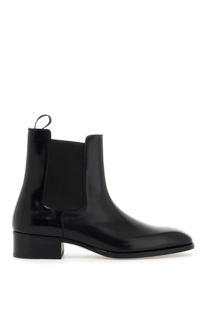 Shoes - Tom Ford Leather Chelsea Ankle Boots - 242390LSV000001 - 1N001 - 10 - Ask Me Wear