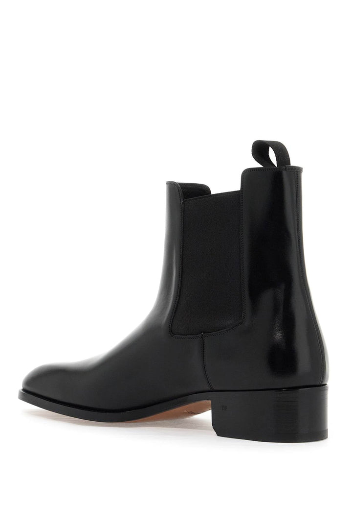 Shoes - Tom Ford Leather Chelsea Ankle Boots - 242390LSV000001 - 1N001 - 10 - Ask Me Wear