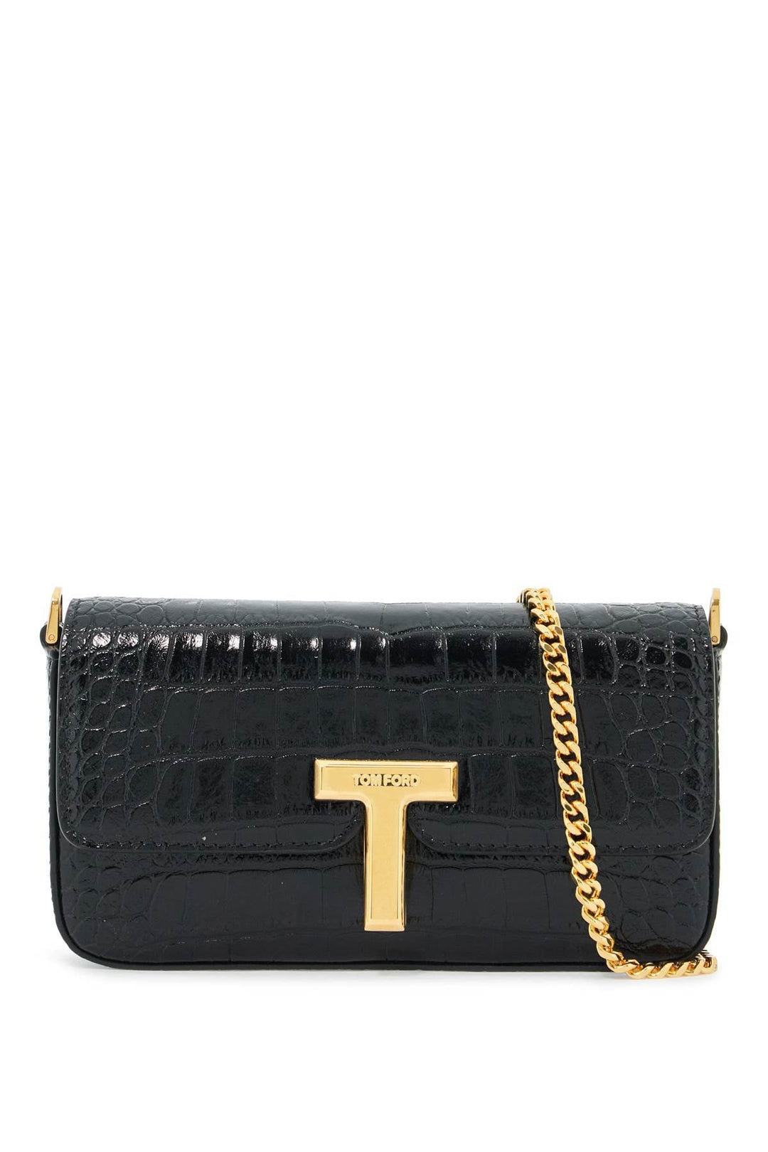 Bags - Tom Ford Mini Wallis Crocodile Print Leather Bag - 242390ABS000005 - 1N001 - os - Ask Me Wear