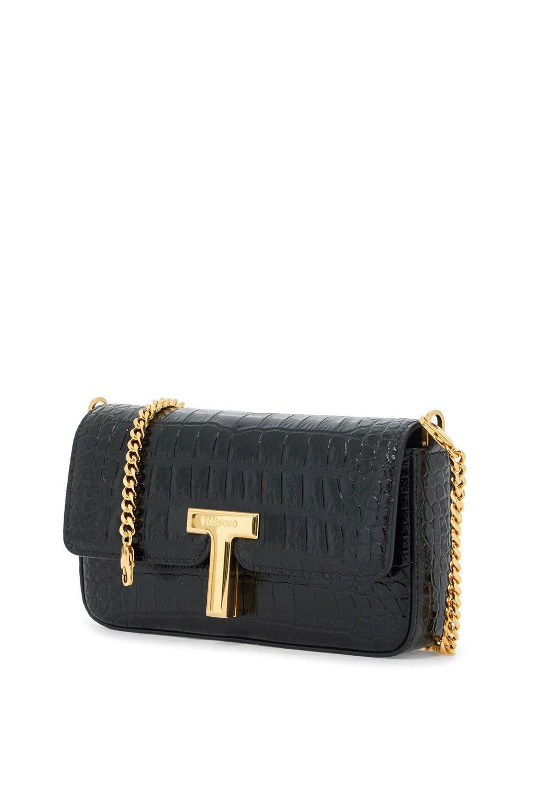 Bags - Tom Ford Mini Wallis Crocodile Print Leather Bag - 242390ABS000005 - 1N001 - os - Ask Me Wear