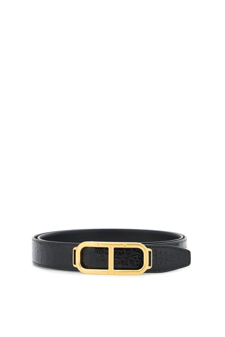 Belts - Tom Ford Reversible Belt With T Buckle - 242390FCR000003 - 1N001 - 100 - Ask Me Wear