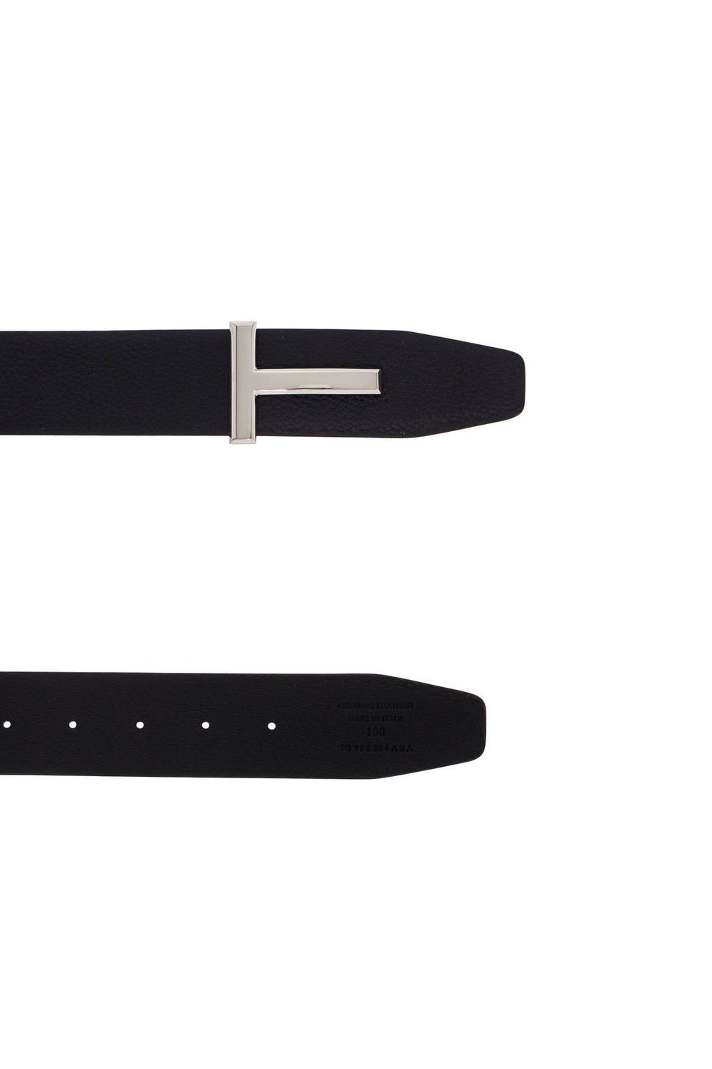 Belts - Tom Ford Reversible Grain Leather T Belt - 242390FCR000002 - 3LN01 - 100 - Ask Me Wear