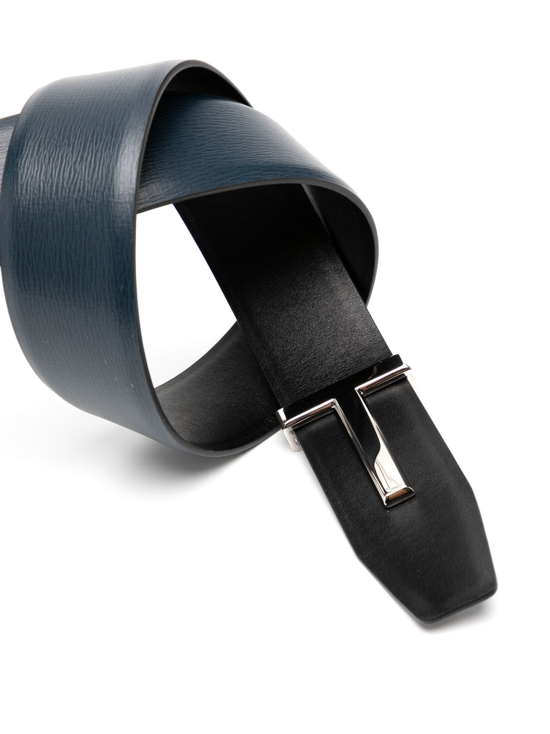 Belts - TOM FORD Reversible T Logo Belt Navy/Silver - 85cm(S/M) - TB178LCL053S1L087_100 - Ask Me Wear