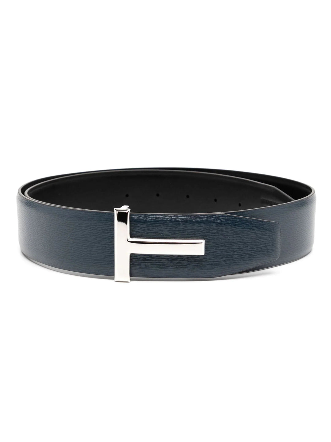 Belts - TOM FORD Reversible T Logo Belt Navy/Silver - 85cm(S/M) - TB178LCL053S1L087_100 - Ask Me Wear