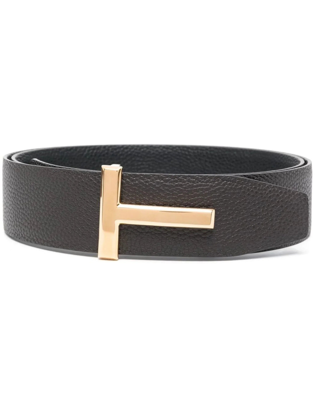 Belts - TOM FORD Reversible T Logo Grain Belt Brown/Black - 85cm(S/M) - TB178LCL236G3BN06_100 - Ask Me Wear