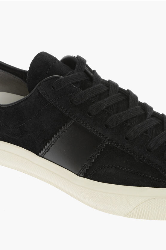 Shoes - Tom Ford Suede Low - Top Sneakers - 7613352879557 - Ask Me Wear