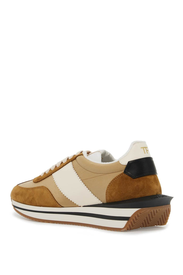 Shoes - Tom Ford Techno Canvas And Suede 'james' Sneakers - 242390LSN000001 - 5B015 - 10 - Ask Me Wear