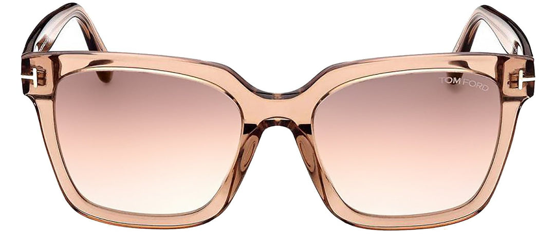 Tom FordSunglasses - Tom Ford FT 0952 45G Square Plastic Pink Sunglasses with Brown Gradient Lens - FT_0952_45G_55mm - Ask Me Wear