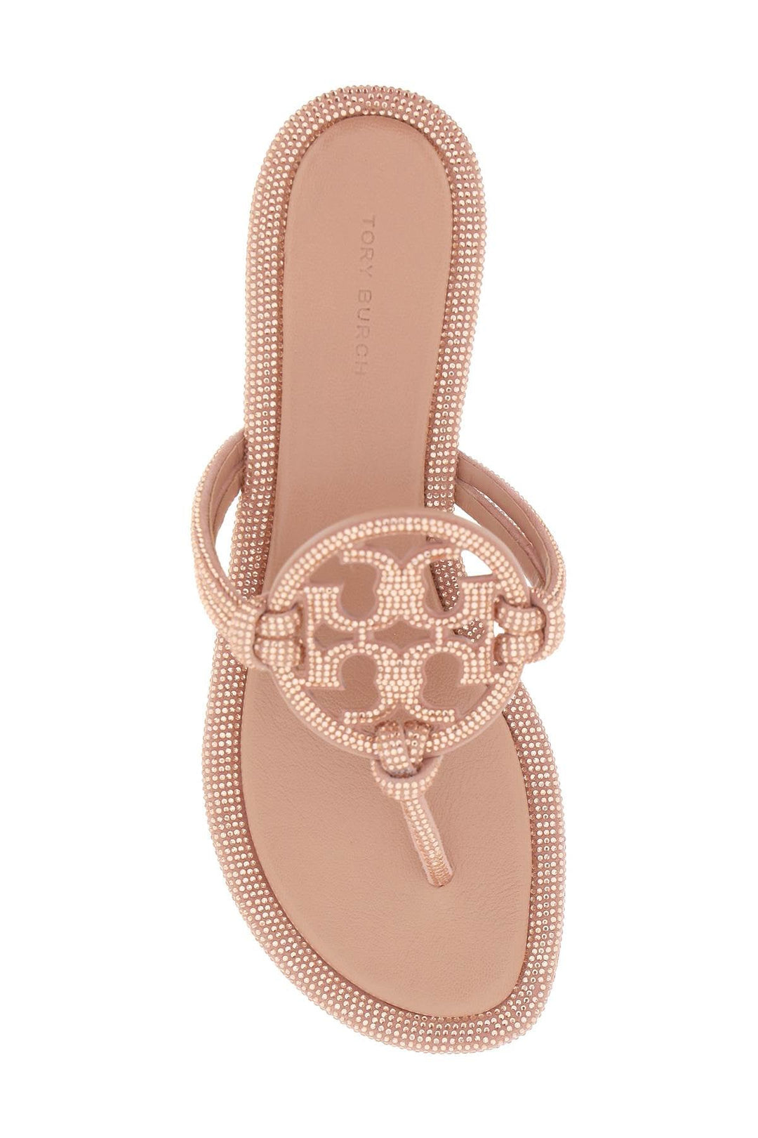 Shoes - Tory Burch Pavé Leather Thong Sandals - 241757NFL000005 - 667 - 6 - Ask Me Wear