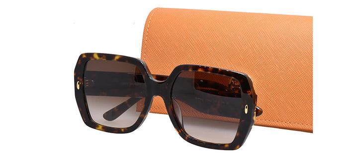 Tory BurchSunglasses - Tory Burch TY 7191U 172813 Square Plastic Tortoise Sunglasses with Brown Gradient Lens - TY_7191U_172813_54mm - Ask Me Wear
