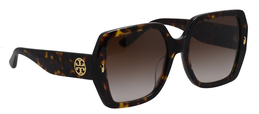 Tory BurchSunglasses - Tory Burch TY 7191U 172813 Square Plastic Tortoise Sunglasses with Brown Gradient Lens - TY_7191U_172813_54mm - Ask Me Wear