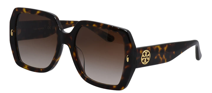 Tory BurchSunglasses - Tory Burch TY 7191U 172813 Square Plastic Tortoise Sunglasses with Brown Gradient Lens - TY_7191U_172813_54mm - Ask Me Wear