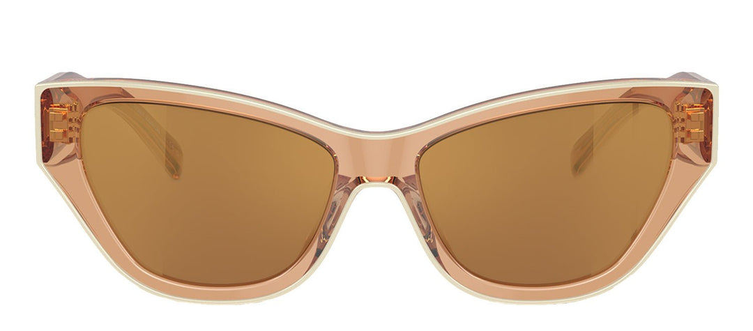 Tory BurchSunglasses - Tory Burch TY 7206U 20016H Cat Eye Plastic Brown Sunglasses with Brown Gold Mirror Lens - TY_7206U_20016H_54mm - Ask Me Wear