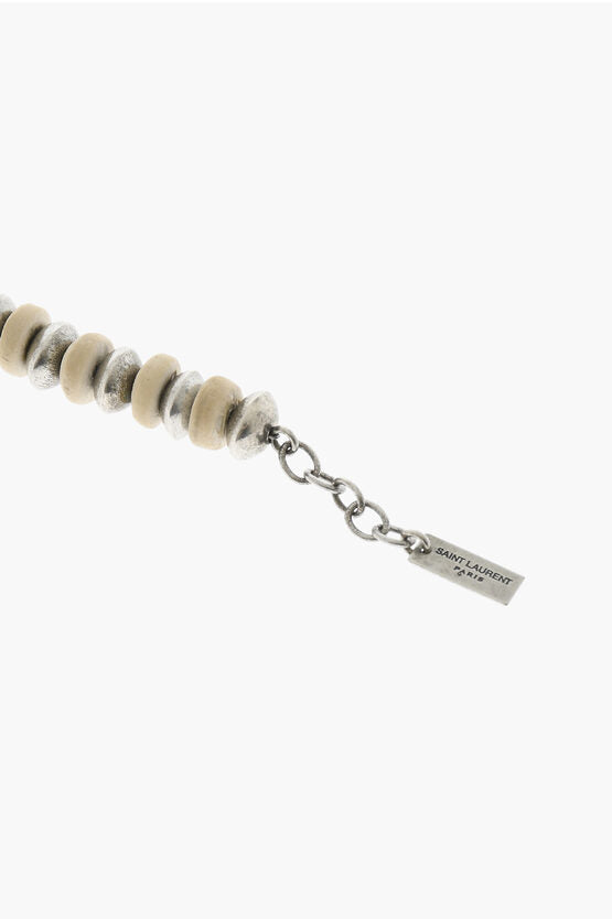 Saint Laurent Two-Tone Brass Bracelet