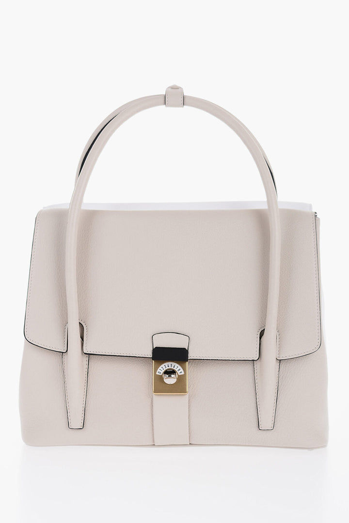 Maison Margiela Two-Tone Cotton and Leather Hand Bag
