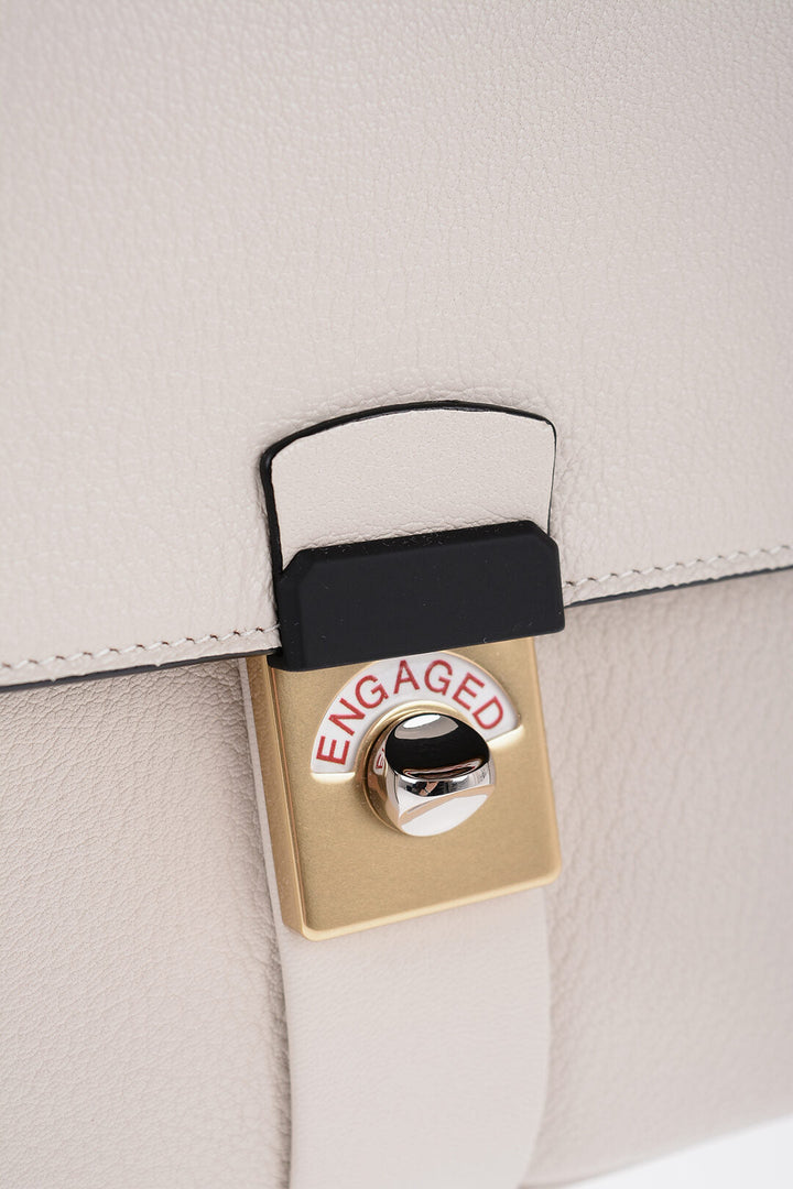 Maison Margiela Two-Tone Cotton and Leather Hand Bag