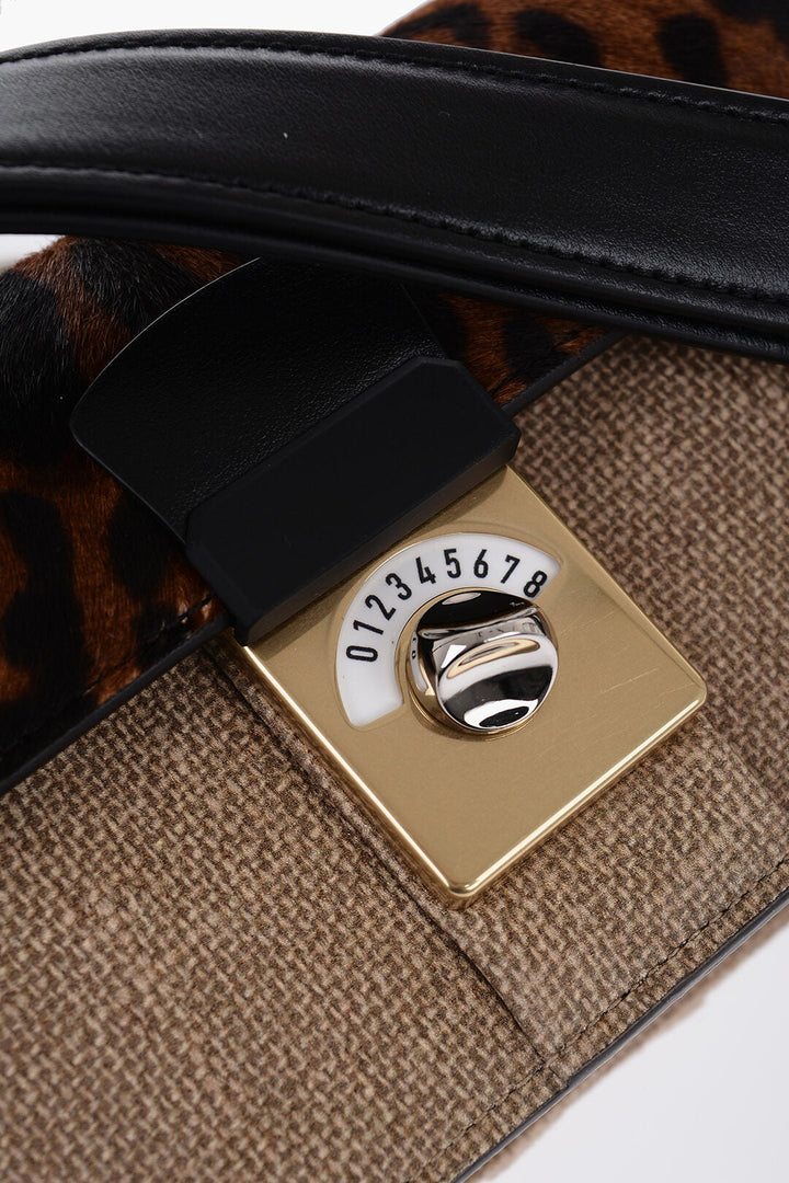 Maison Margiela Two-Tone Crossbody Bag With Animalier Detail