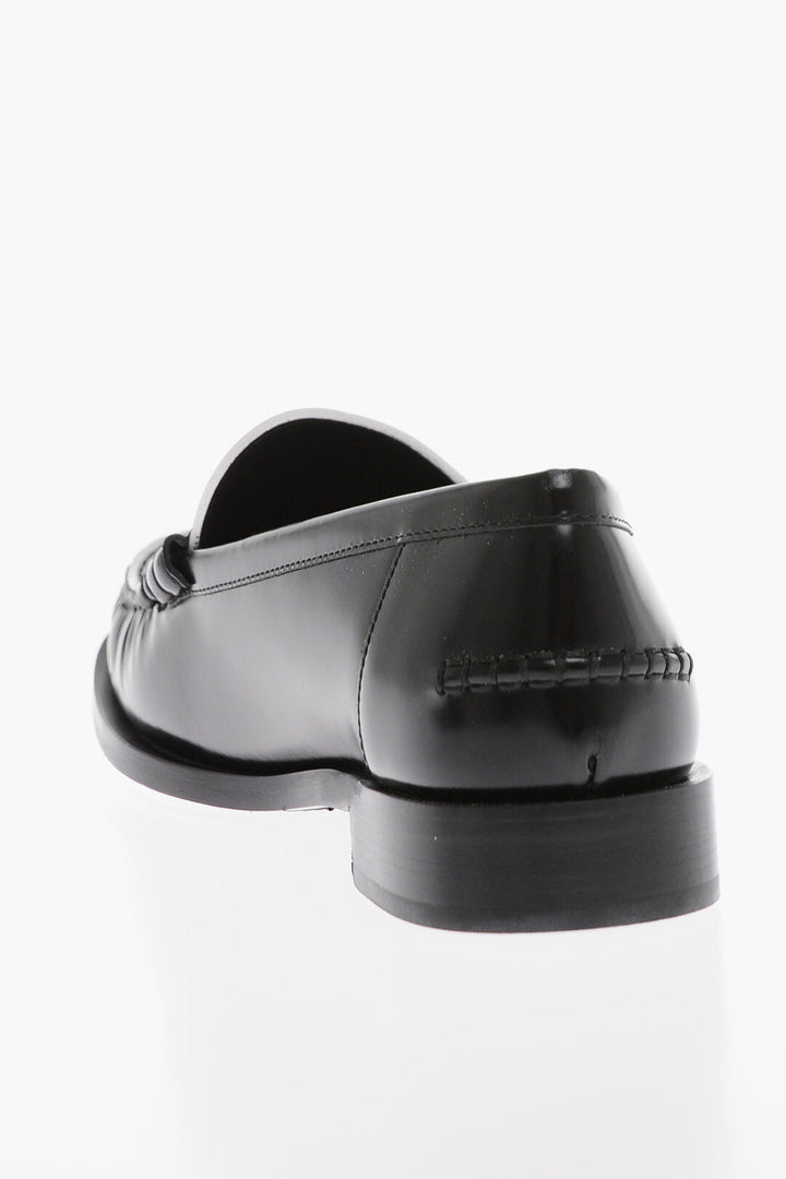 Salvatore Ferragamo Two-Tone IRINA Brushed Leather Loafers