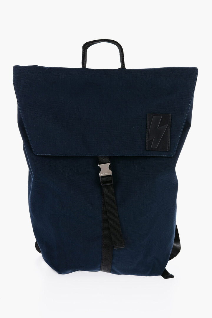 Neil Barrett Two-Tone Nylon CITY FLAP Backpack