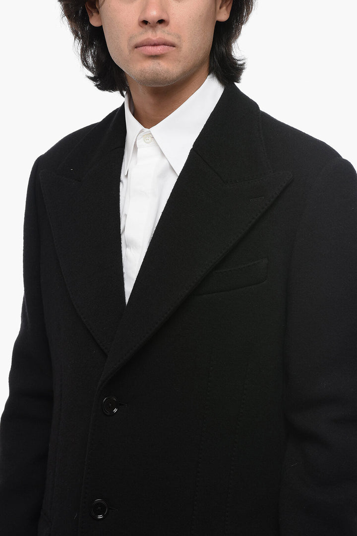 Dolce & Gabbana Unlined Wool Single-Breasted Coat