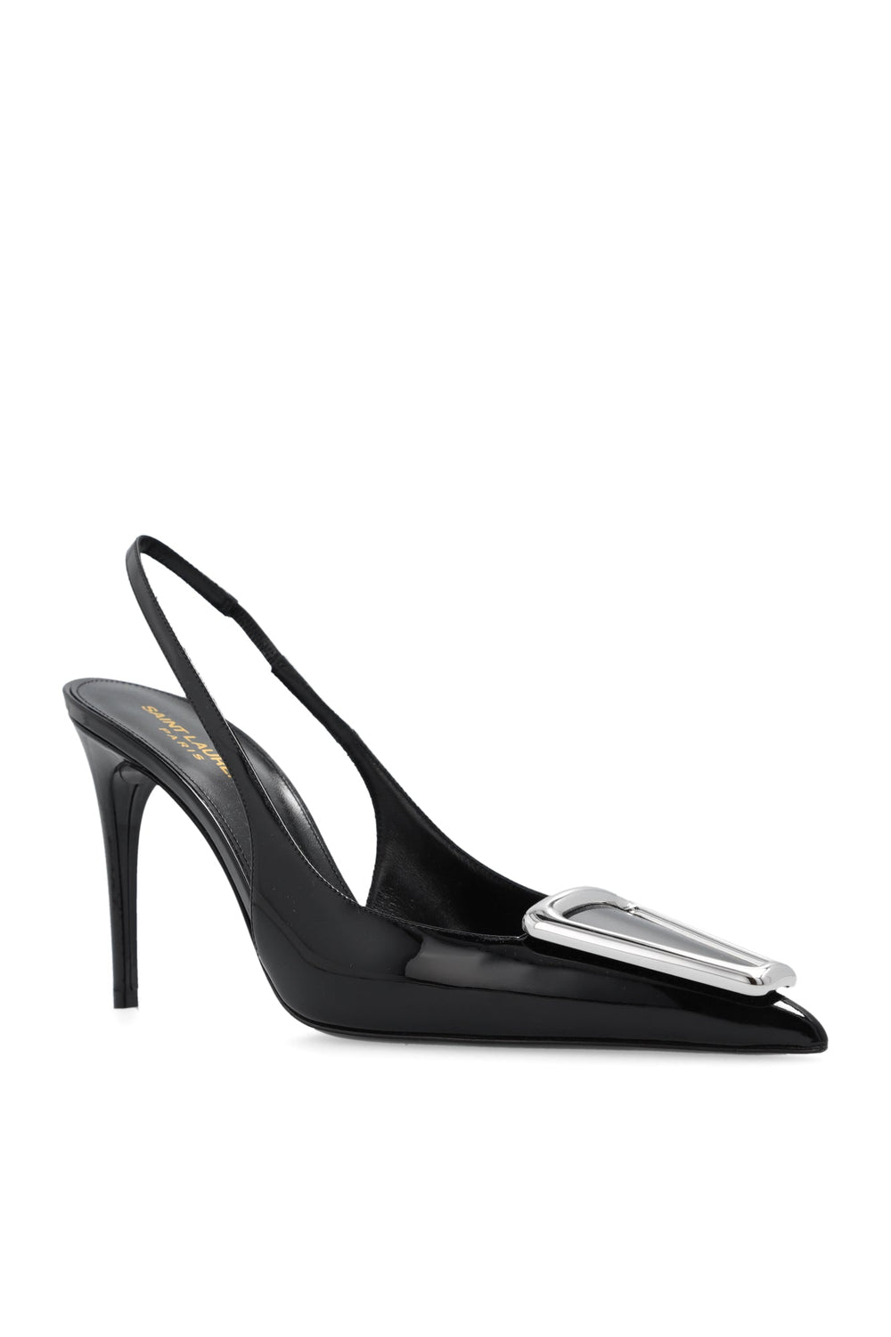 Shoes - Valentino Avenue Slingback Pumps In Patent Leather - 756062 1TVNN 1000 - 37.5 - Ask Me Wear