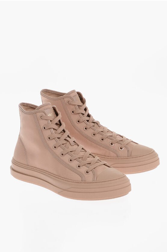 Shoes - Valentino Fabric High - Top Sneaker With Rubber Sole - 8052962001108 - Ask Me Wear