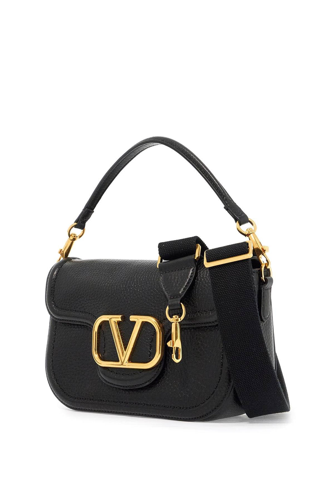 Bags - Valentino Garavani Alltime Hammered Leather Shoulder Bag - 242032ABS000013 - 0NO - os - Ask Me Wear