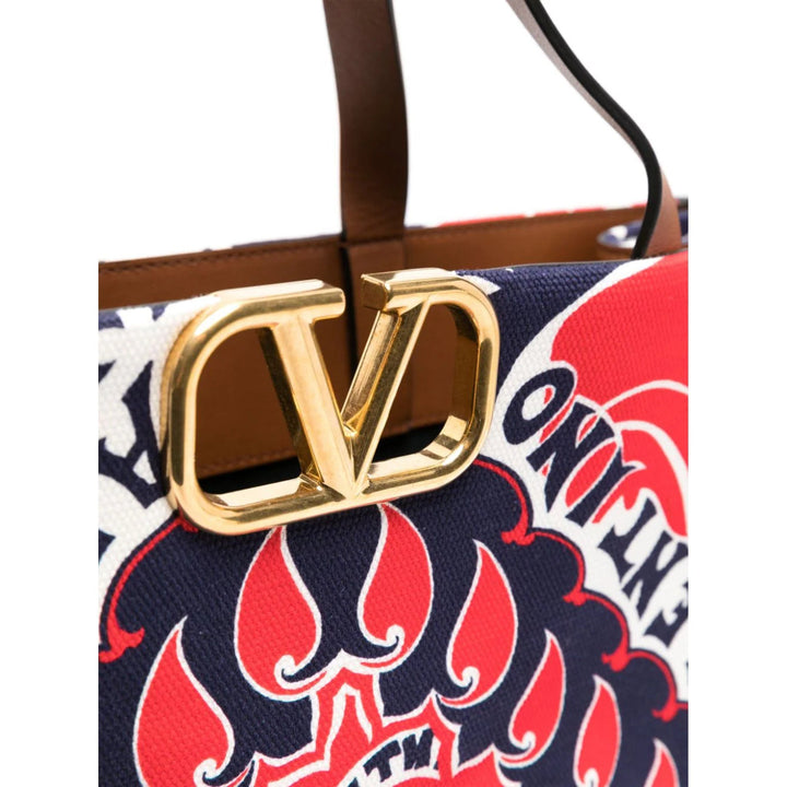 Bags - Valentino Garavani Bandana Printed Canvas Tote Bag - 8056133156079 - Ask Me Wear