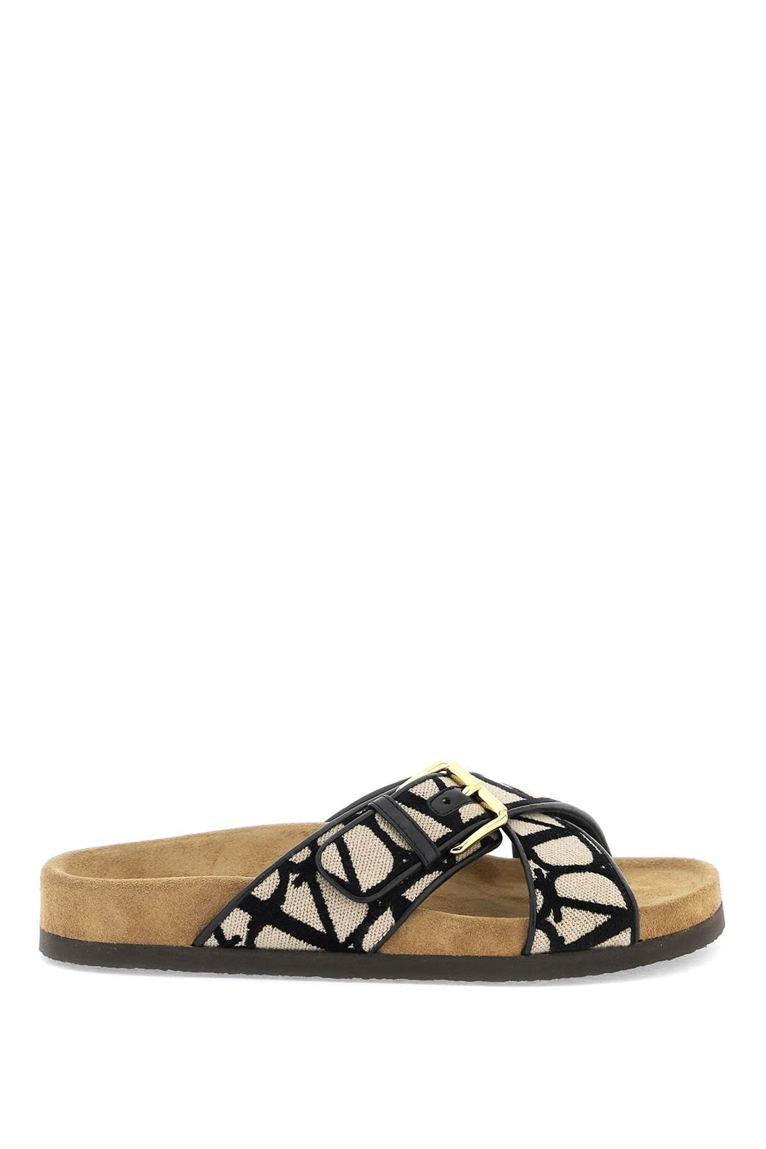 Shoes - Valentino Garavani Iconographer Canvas Slides With - 241032NSP000008 - ZJW - 36 - Ask Me Wear