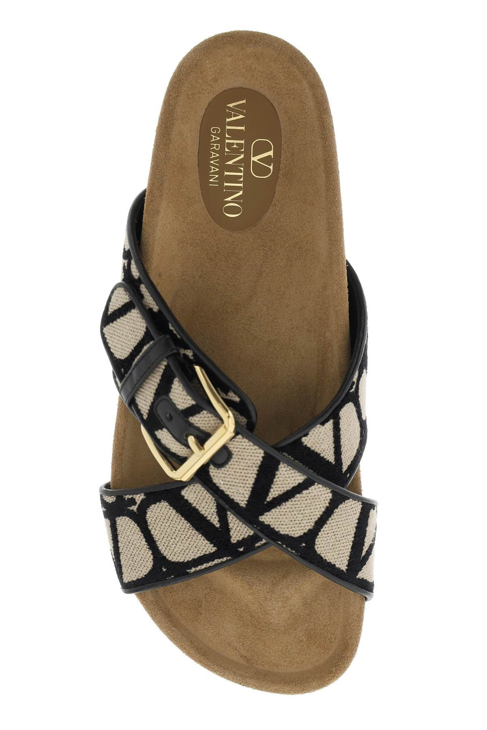 Shoes - Valentino Garavani Iconographer Canvas Slides With - 241032NSP000008 - ZJW - 36 - Ask Me Wear