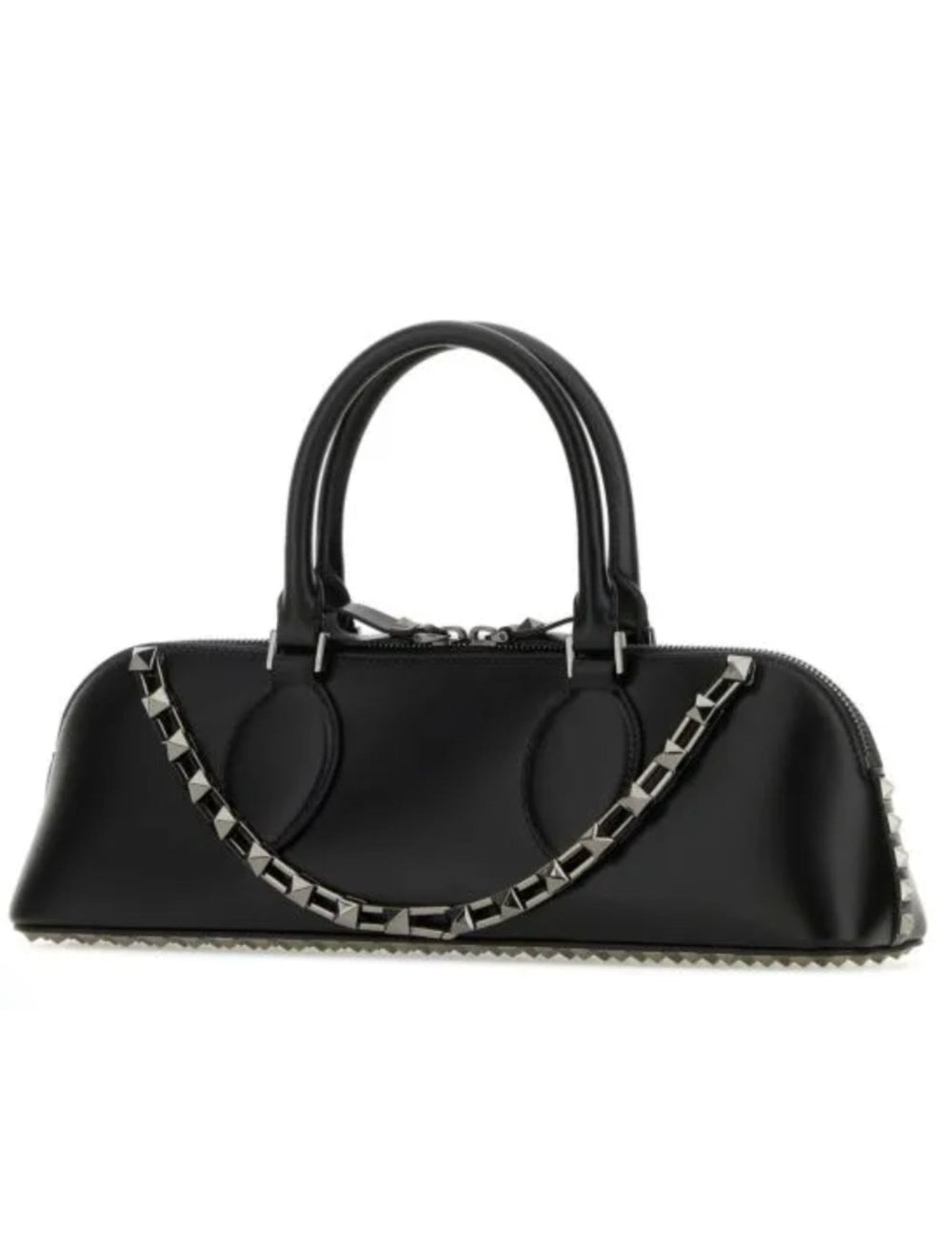 Bags - Valentino Garavani Leather Rockstud East - West Handbag - 8052962338891 - Ask Me Wear