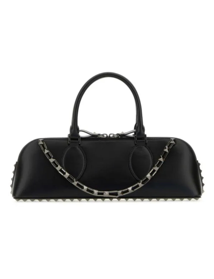 Bags - Valentino Garavani Leather Rockstud East - West Handbag - 8052962338891 - Ask Me Wear