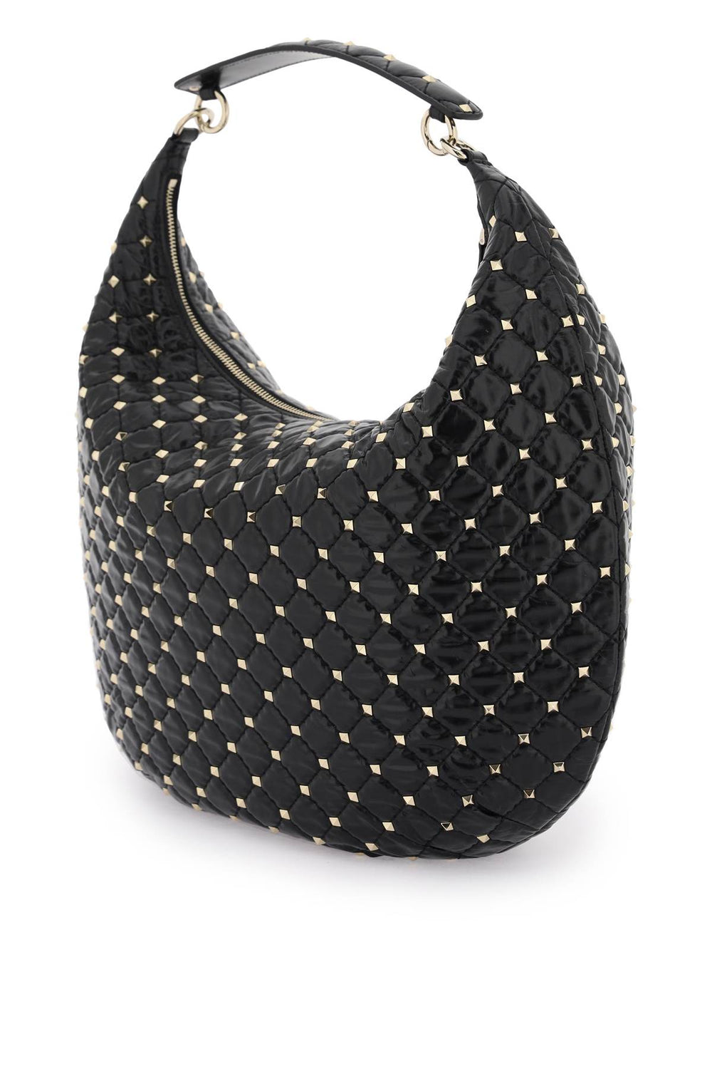 Bags - Valentino Garavani Leather 'rockstud Spike' Hobo Bag - 232032ABS000003 - 0NO - os - Ask Me Wear