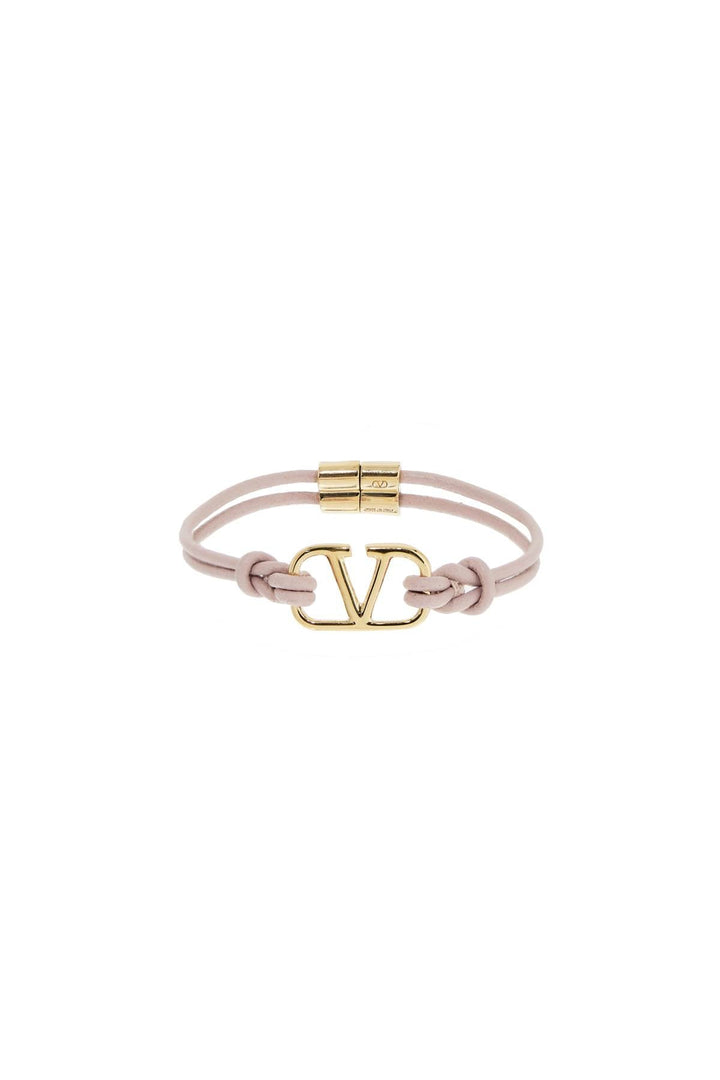 Bracelets - Valentino Garavani Leather Vlogo Signature Bracelet - 242032AGL000004 - 16Q - m - Ask Me Wear