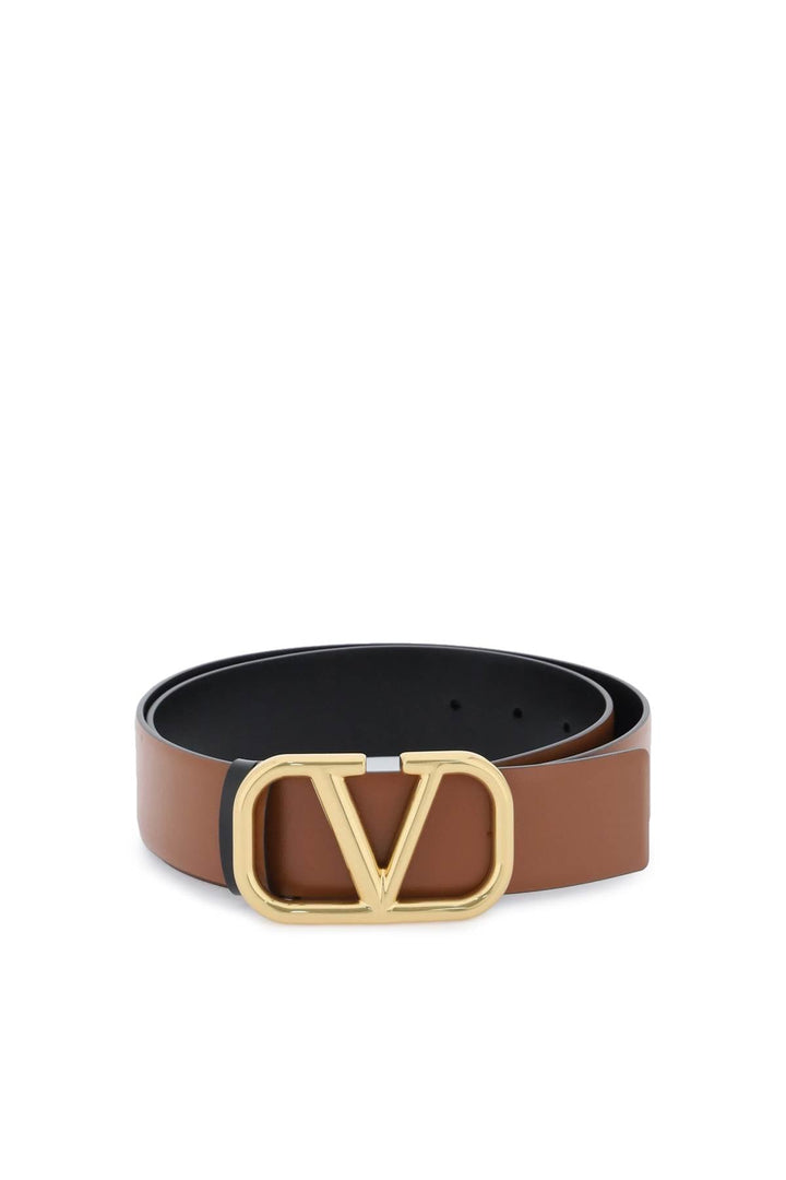 Belts - Valentino Garavani Leather Vlogo Signature Reversible Belt - 242032ACR000002 - 11J - 80 - Ask Me Wear