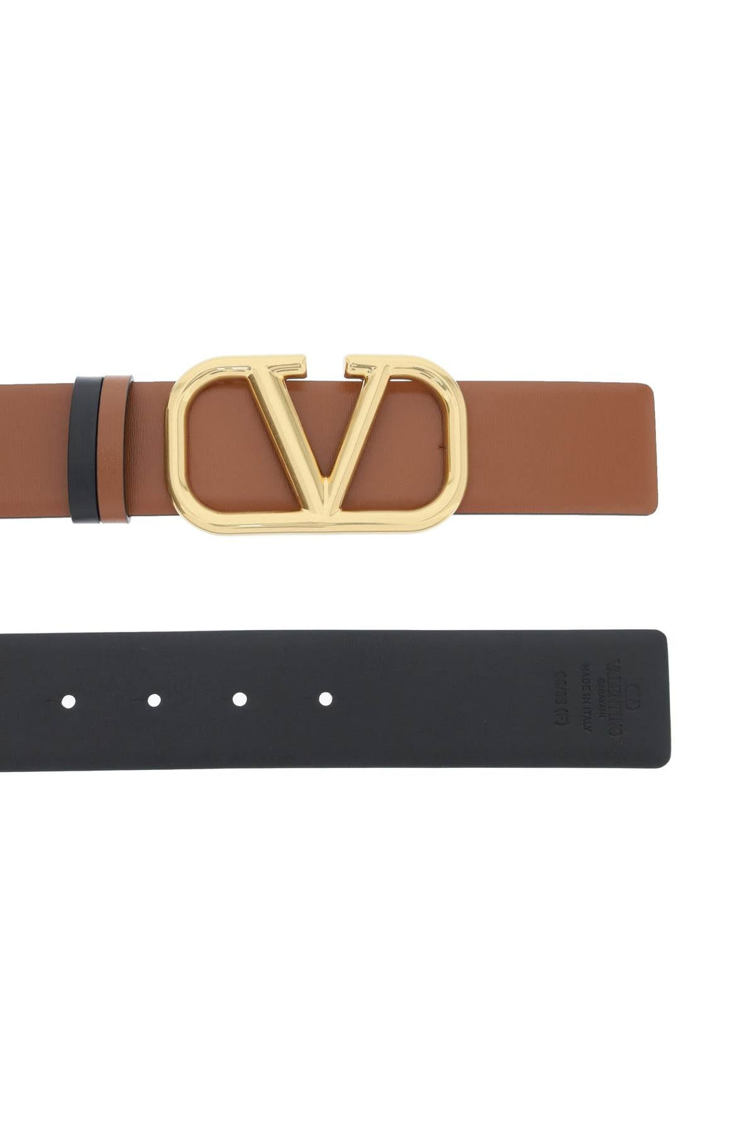 Belts - Valentino Garavani Leather Vlogo Signature Reversible Belt - 242032ACR000002 - 11J - 80 - Ask Me Wear